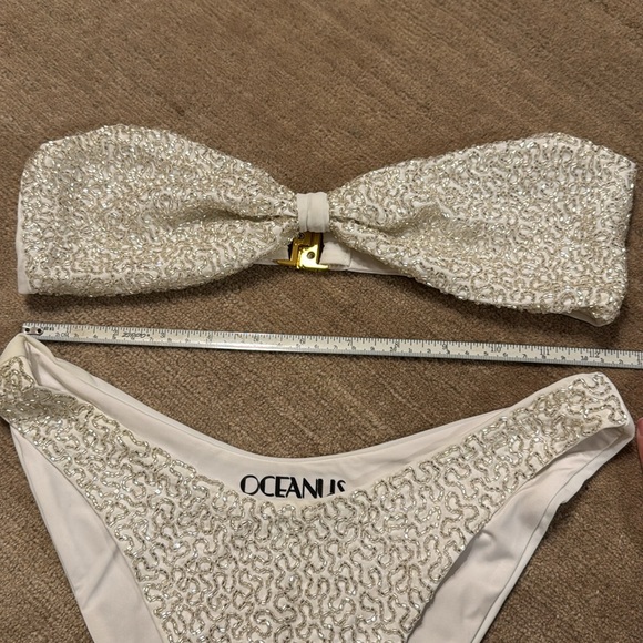 Oceanus Sandy Bandeau Bikini Top & Bottoms - Picture 7 of 7